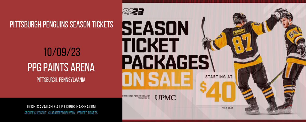 Pittsburgh Penguins Season Tickets at PPG Paints Arena